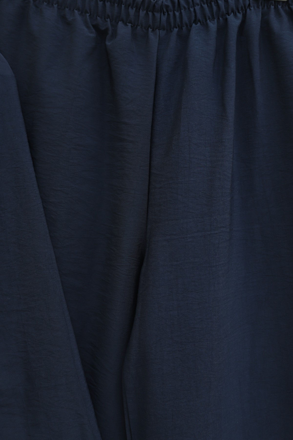 Cupra Suit with Belted Half-Button Trousers -Navy blue