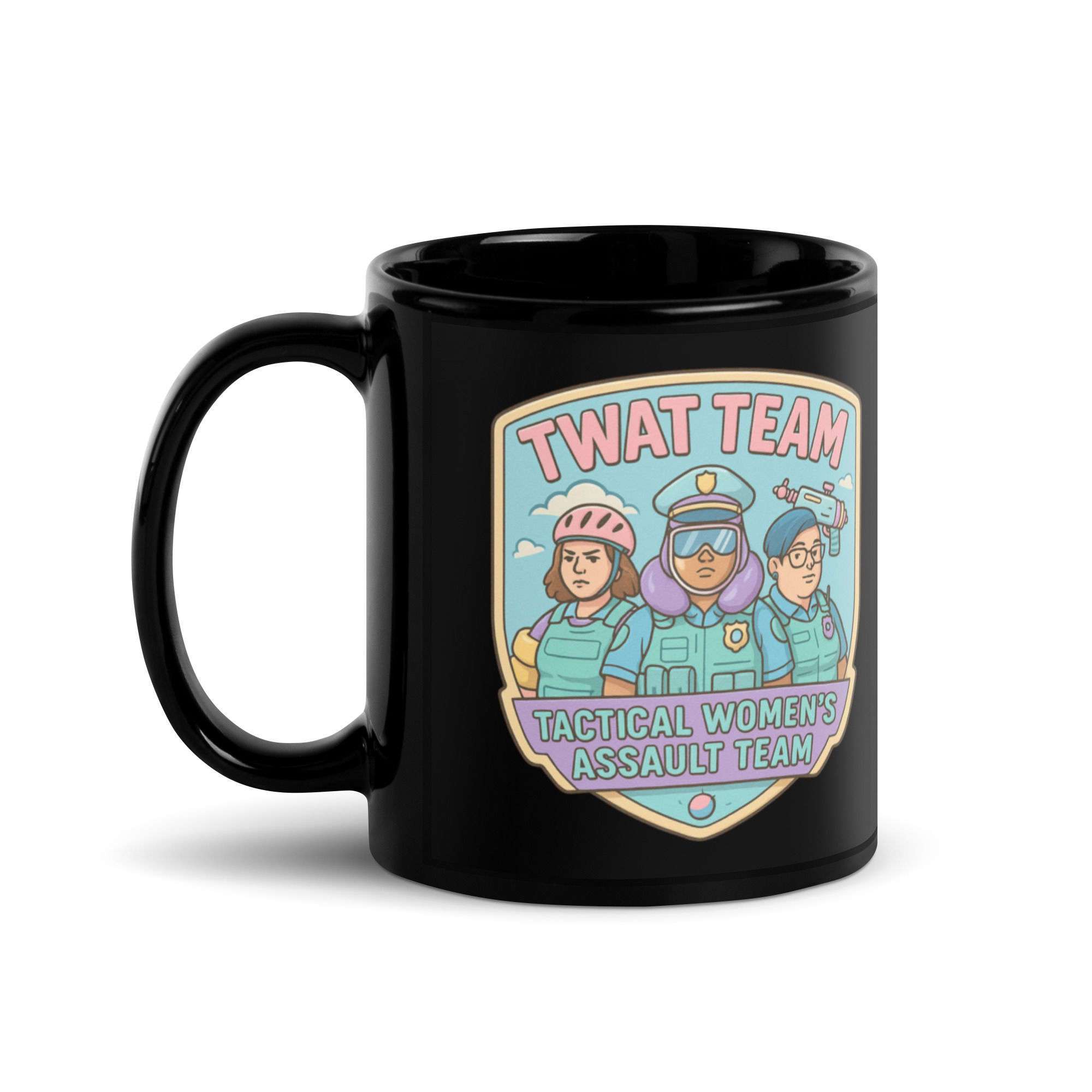 TWAT Team Black Glossy Mug
