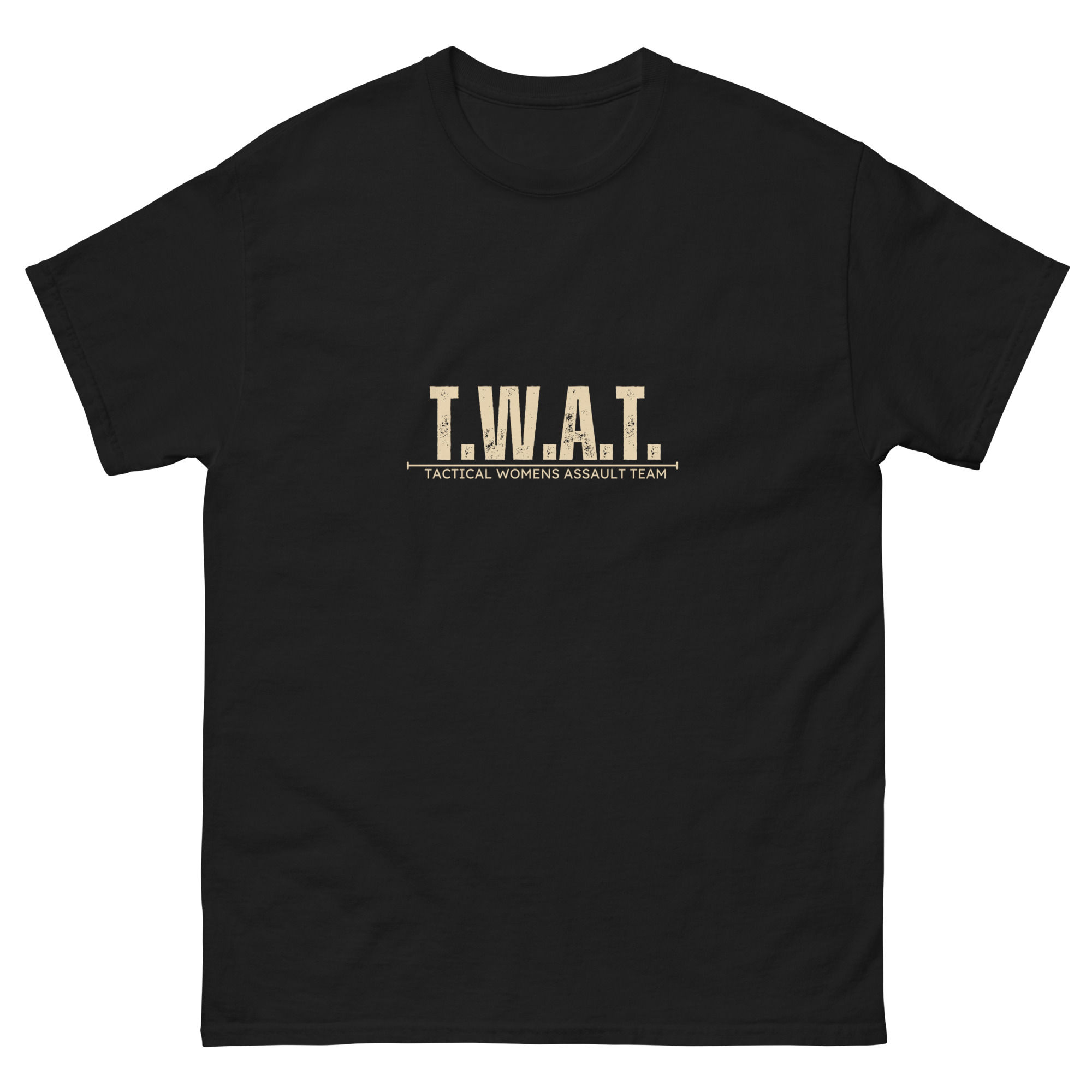 T.W.A.T. Team large emblem; text only Unisex classic tee