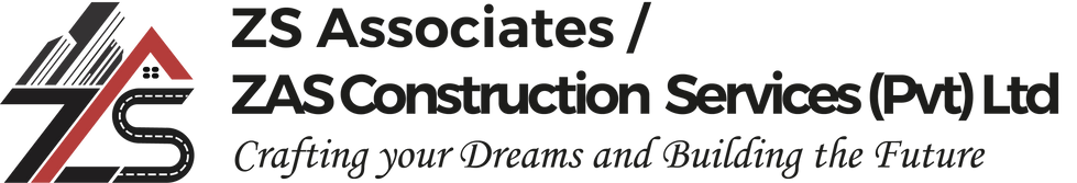 Logo Construction company with title and slogan