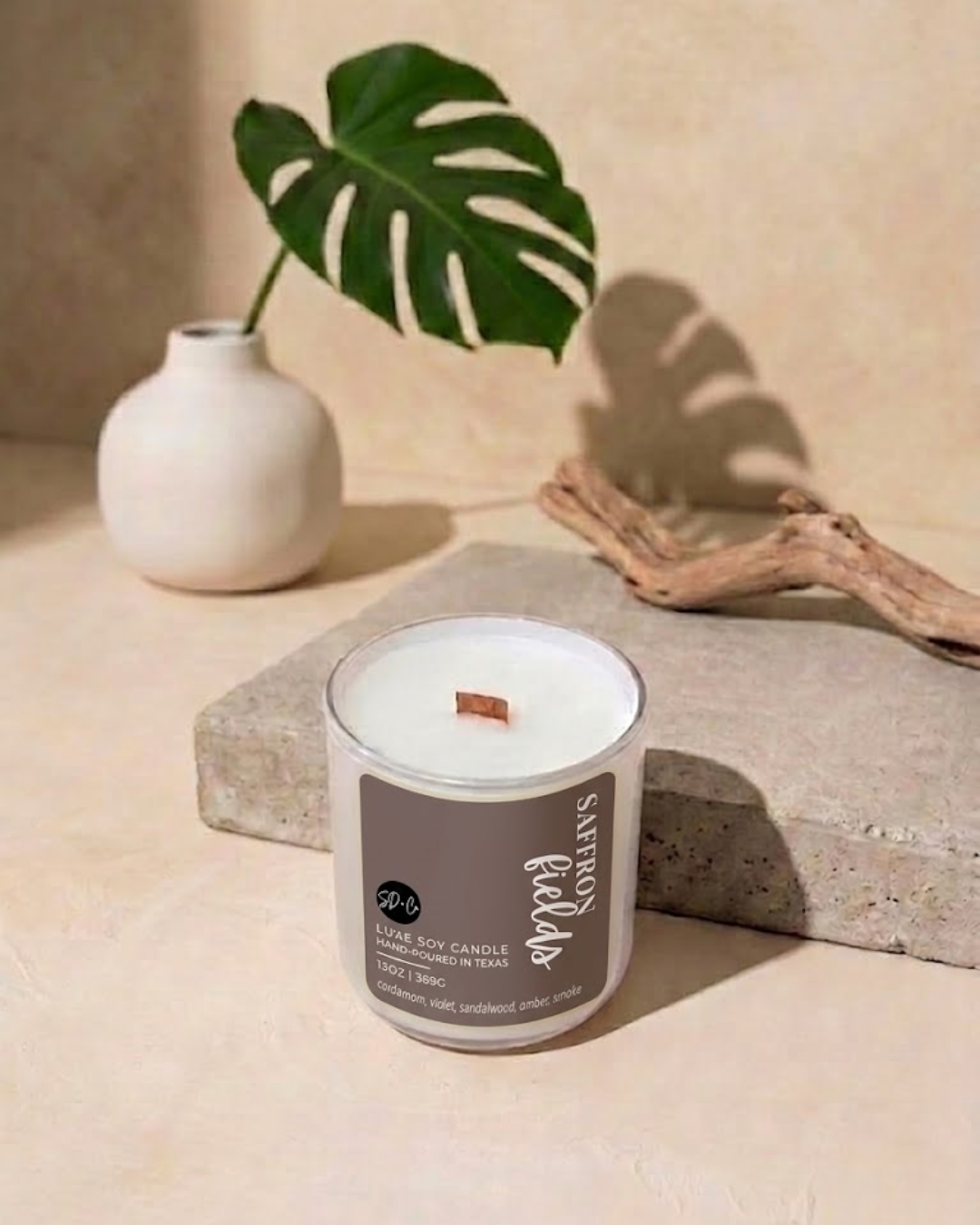 SAFFRON FIELDS Luxe Soy Candle | 13 oz