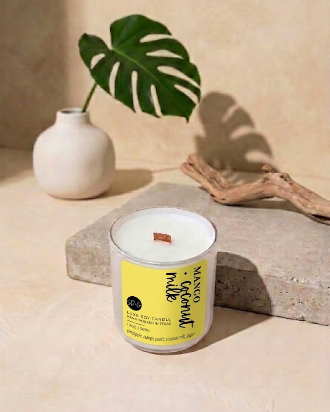 MANGO + COCONUT MILK Luxe Soy Candle | 13 oz