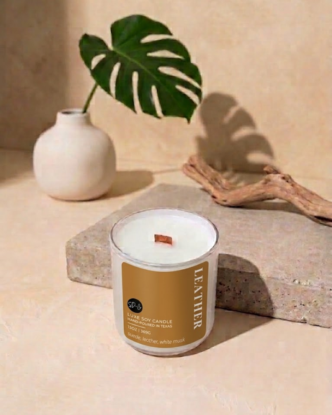 LEATHER Luxe Soy Candle | 13 oz