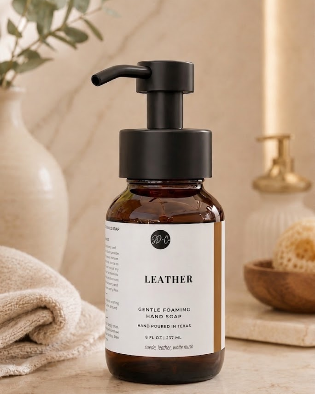 LEATHER Gentle Foaming Hand Soap | 8 oz