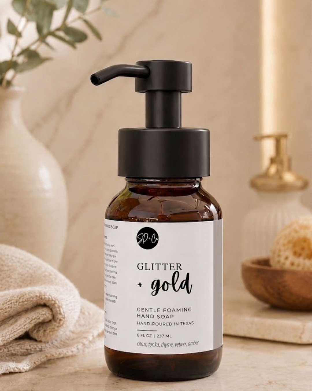 GLITTER + GOLD Gentle Foaming Hand Soap | 8 oz