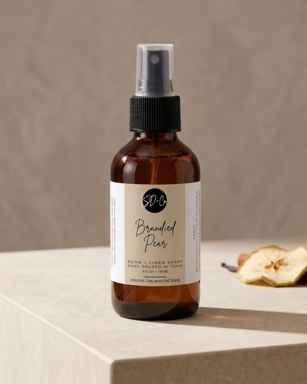 BRANDIED PEAR Room + Linen Spray | 4 oz