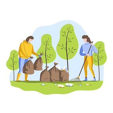 —Pngtree—volunteers clean up garbage in_