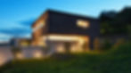 Pathway lighting and garden lighting are used in an outdoor lighting installation by CLOS for a home on the North Fork.