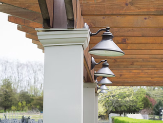 Outdoor and landscape lighting on the North Fork by CLOS.