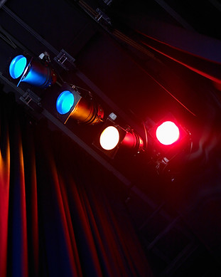 Lumières colorées Théâtre