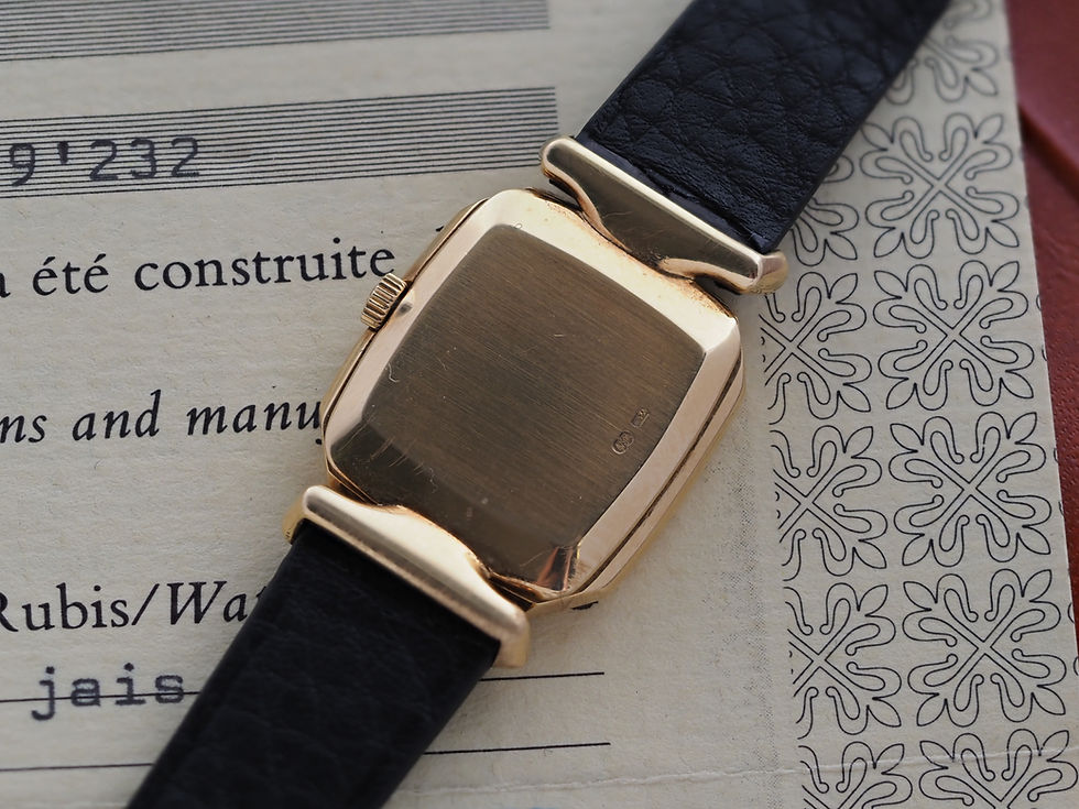 Thumbnail: Patek Philippe Golden Ellipse Beyer 4431 1981 Papers Buckle Pouch