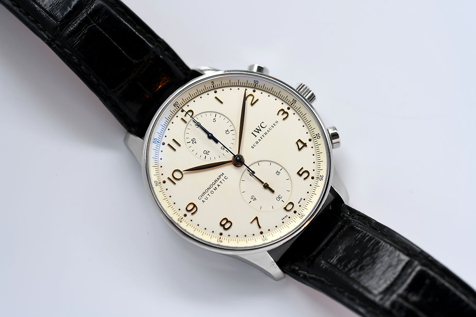 IWC Portugese 3714 Chronograph White Dial