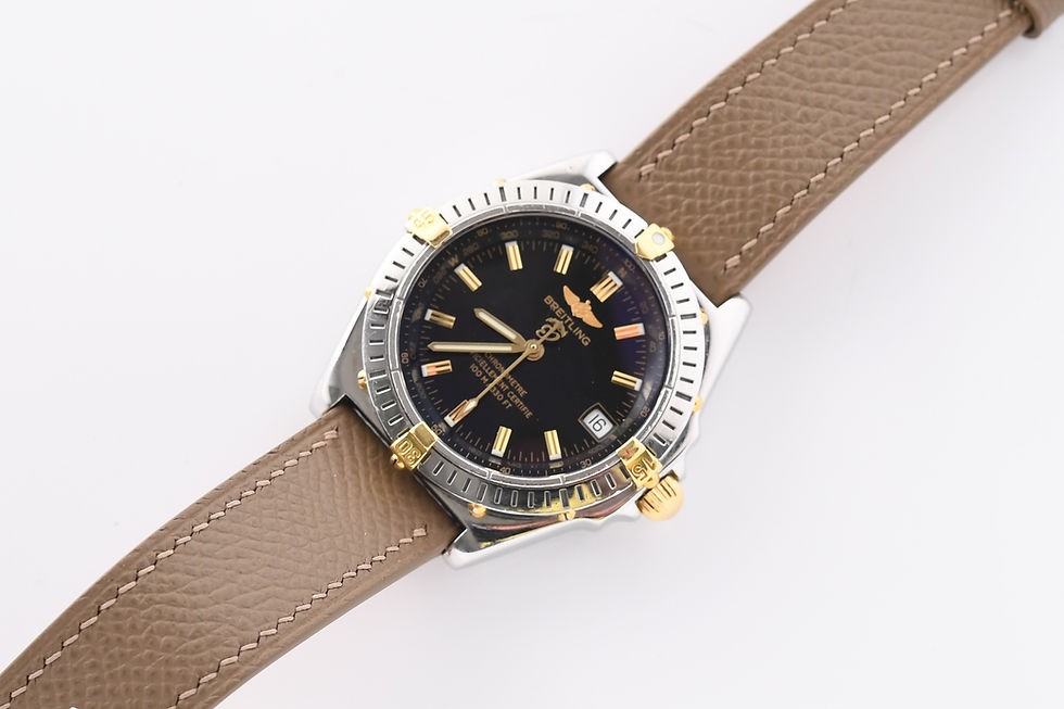 Thumbnail: Breitling Wings Two Tone B10350 Black Dial