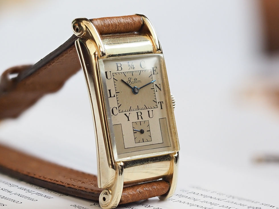 Miniature : Rolex Prince Eaton 1/4 Century Club 3937 1947 22x35mm 14k Yellow Gold
