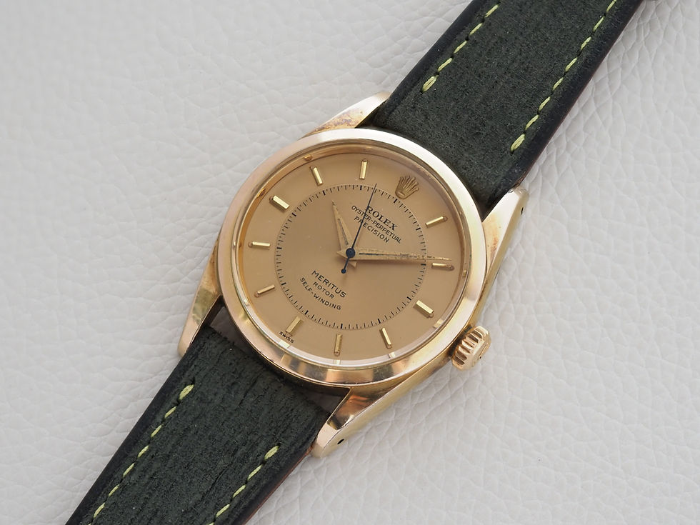 Miniature : Rolex Oyster Perpetual "Meritus" 6594 Gold Filled Nearly Unworn 1957