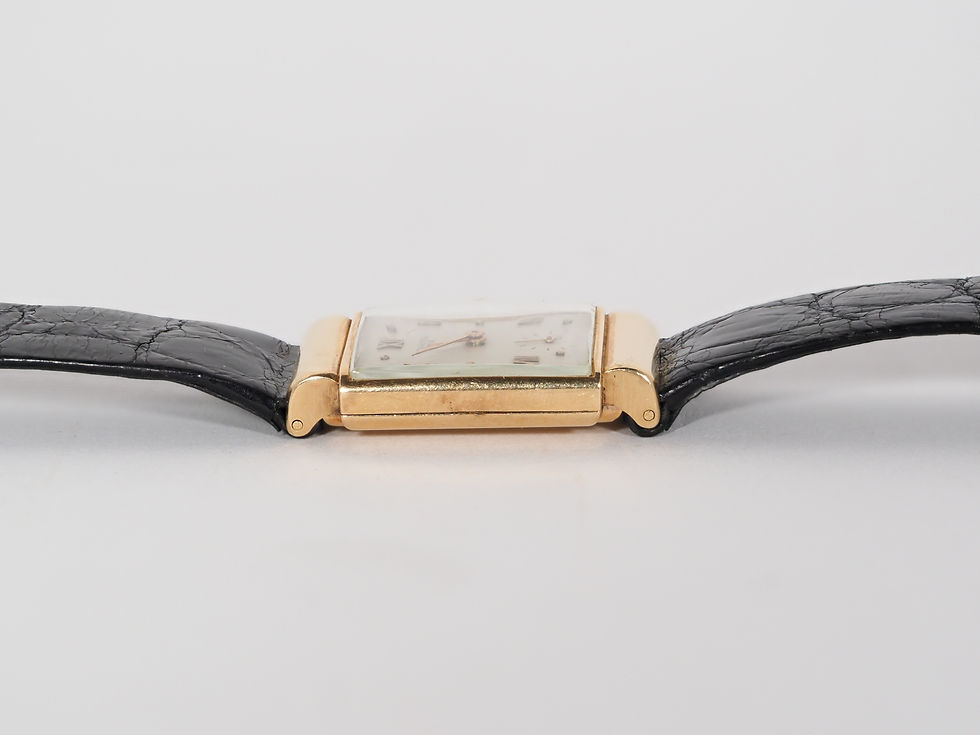 Thumbnail: Patek Philippe 1438 18k Yellow Gold Hooded Lugs 22.5mm x 35mm