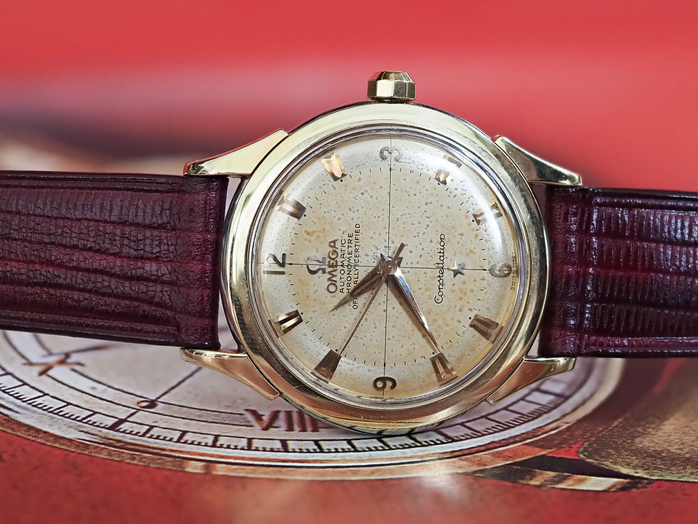 Thumbnail: Omega Constellation 2852 SC 1956 Gold Top 35mm Box Papers!