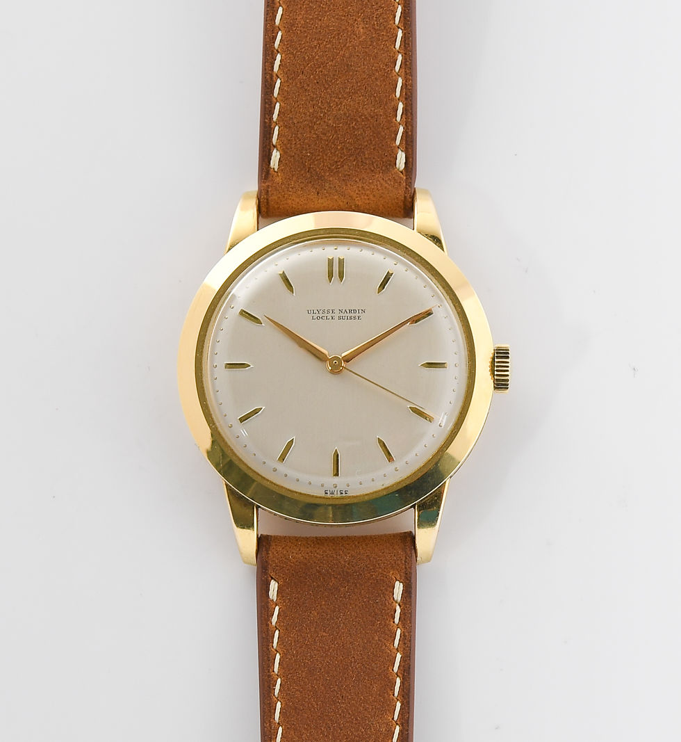 Ulysse Nardin Locle Suisse 35.5mm Gold Plated Case