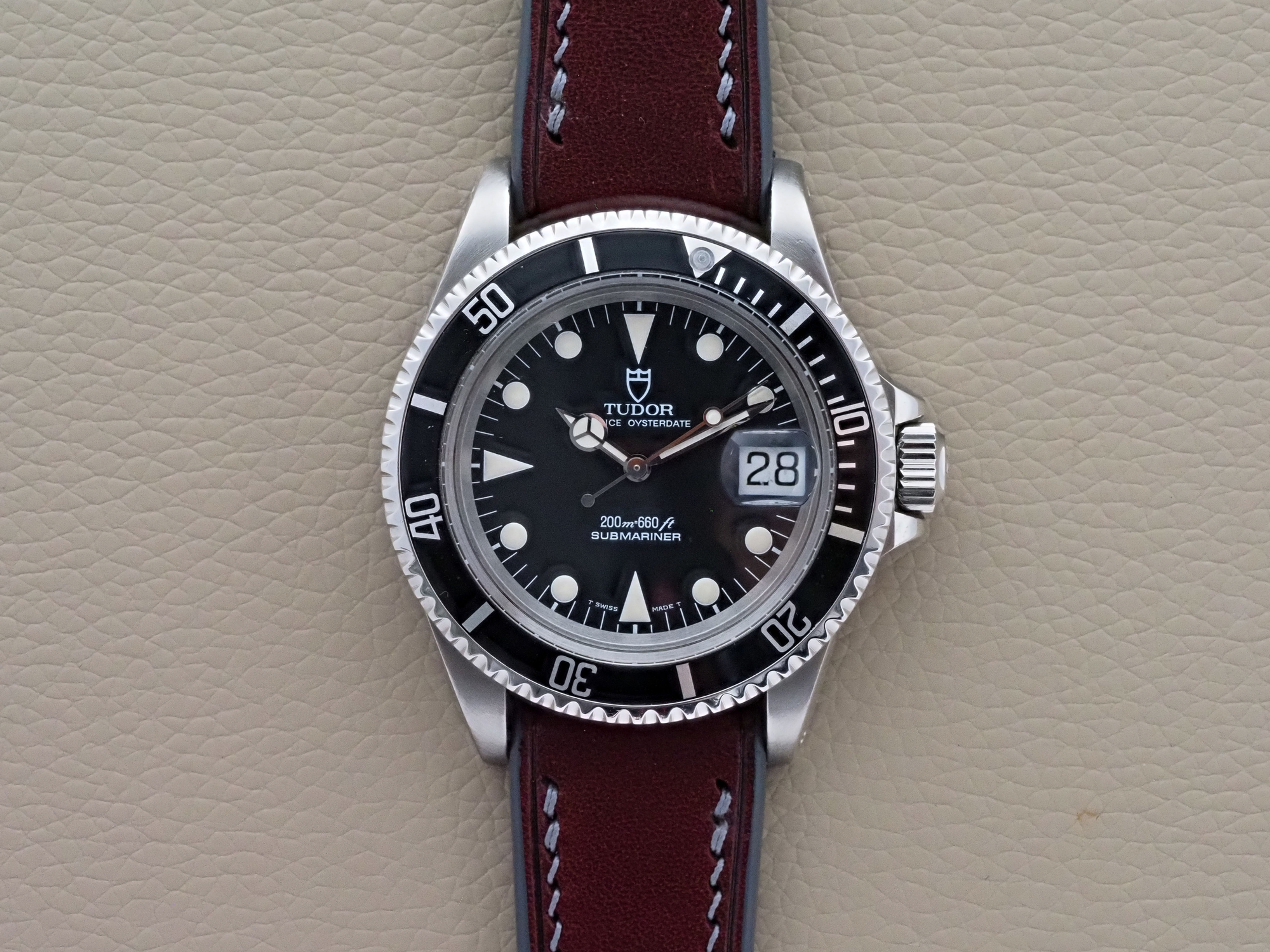 Tudor Prince Oysterdate Submariner 79090 40mm Matte Black Dial 1993