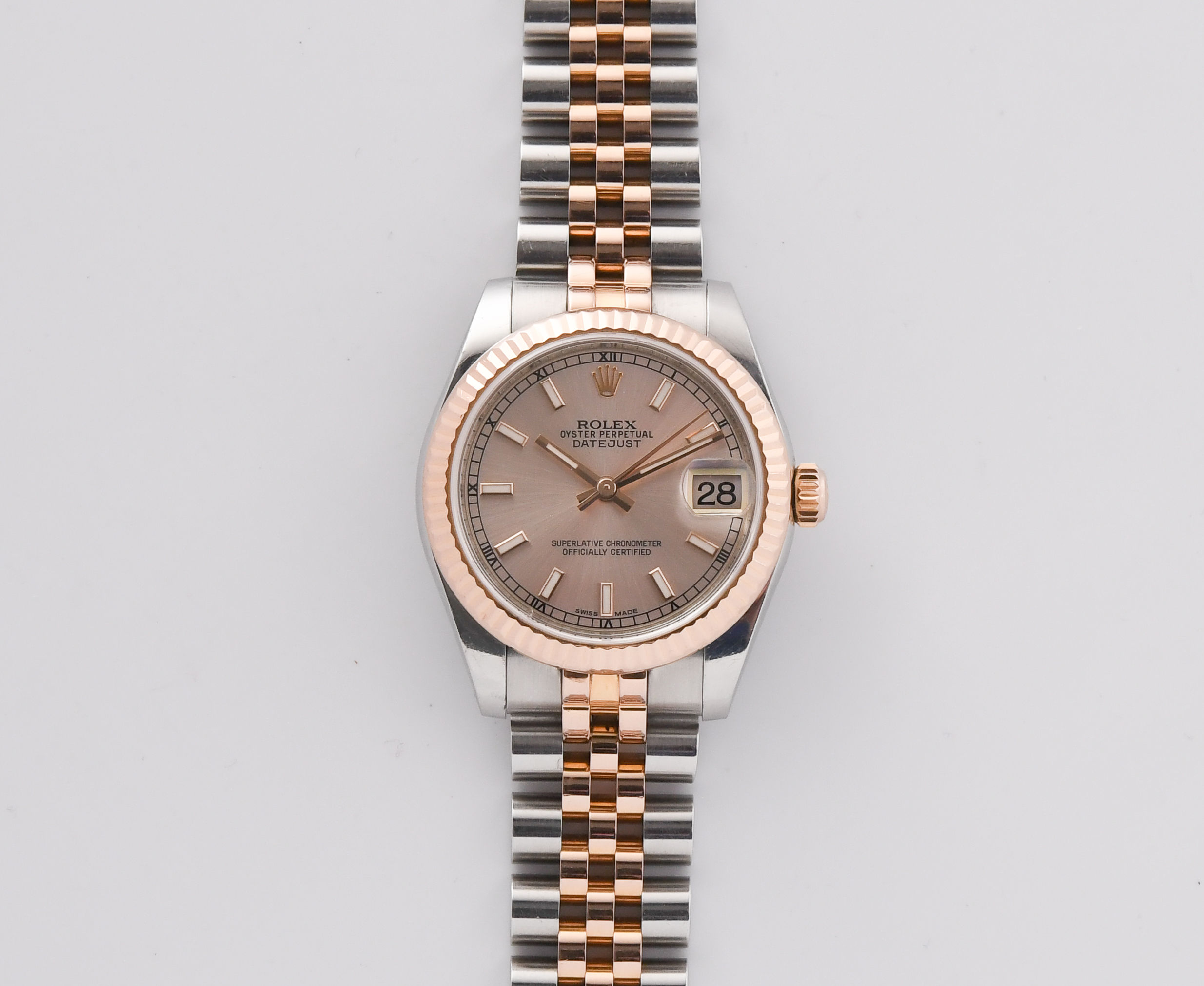 Rolex Datejust 31mm Two Tone Rose Gold 178271 Box Papers 2018