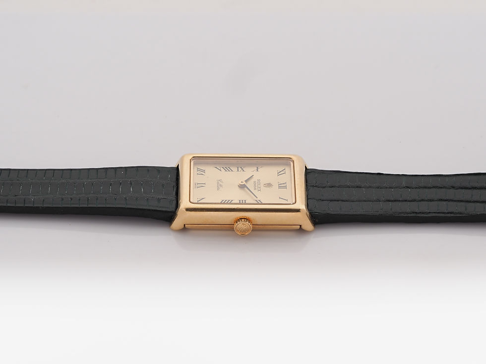Thumbnail: Vintage 1970s Rolex Cellini 4105 in 18k Yellow Gold 25.5mm 1976