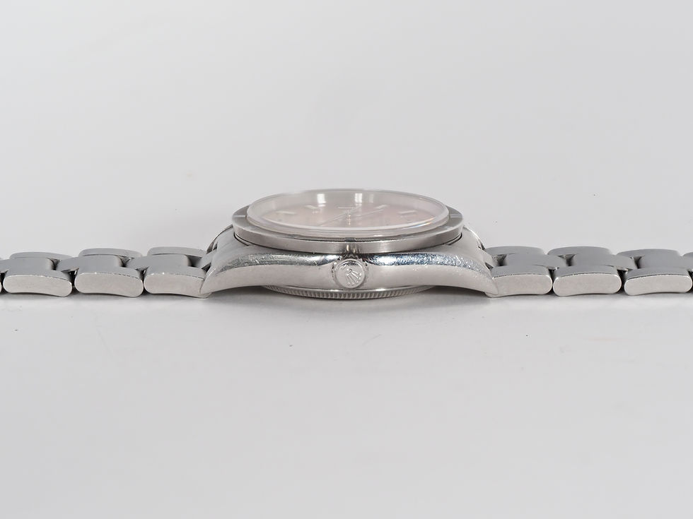 Thumbnail: Rolex Air-King 14010 34mm Engine Turned Salmon Dial 1996 Unpolished