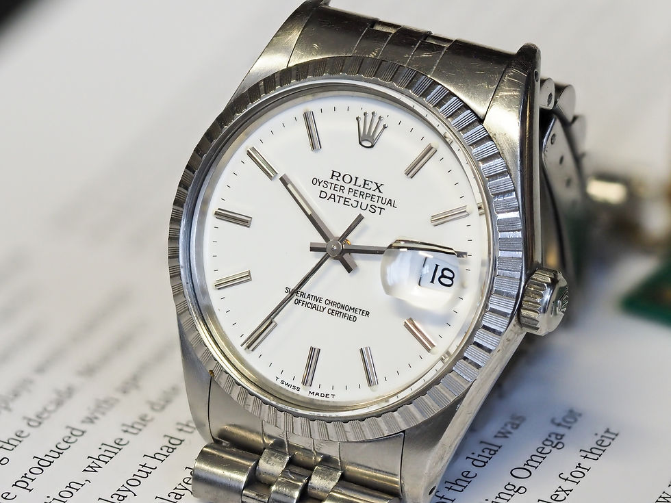Miniature : Rolex Datejust 16030 36mm Enamel White Dial 62510H 1985