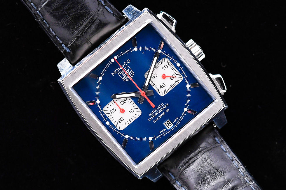 Thumbnail: Tag Heuer Monaco CAW2111-0 Chronograph Blue Box Papers 2011
