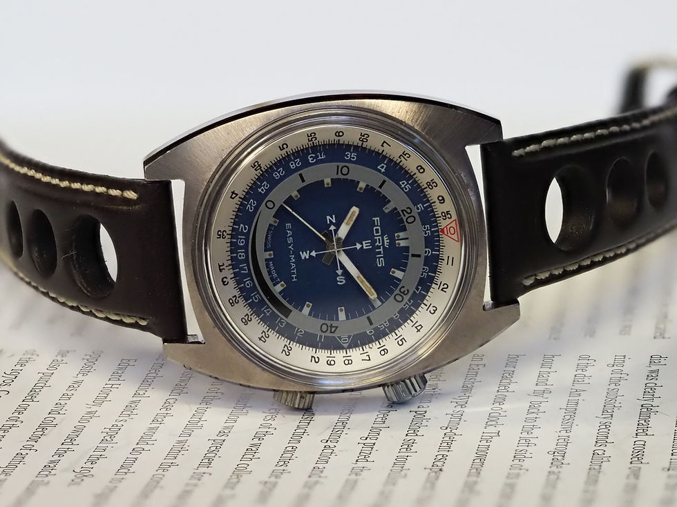 Miniature : Fortis Easy-Math 7242 Compass Blue Dial 38mm