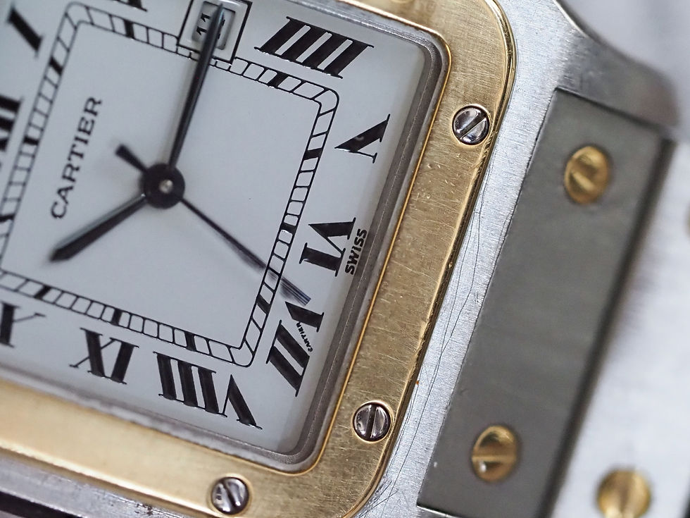 Thumbnail: Cartier Santos Carree 2961 Automatic Two Tone 29mm Unpolished