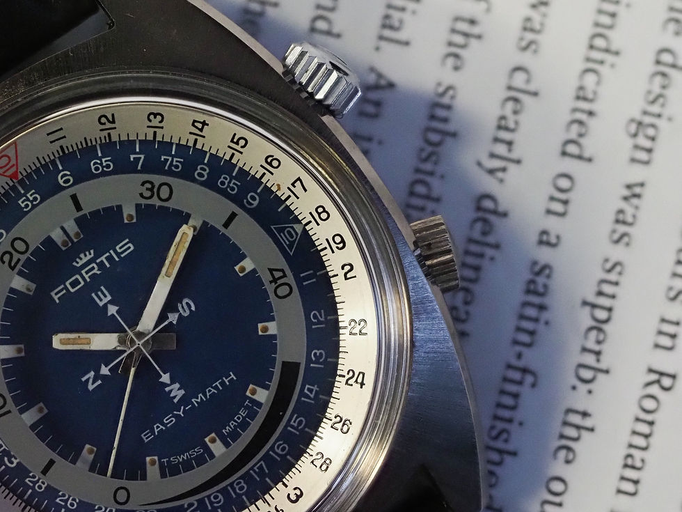 Miniature : Fortis Easy-Math 7242 Compass Blue Dial 38mm