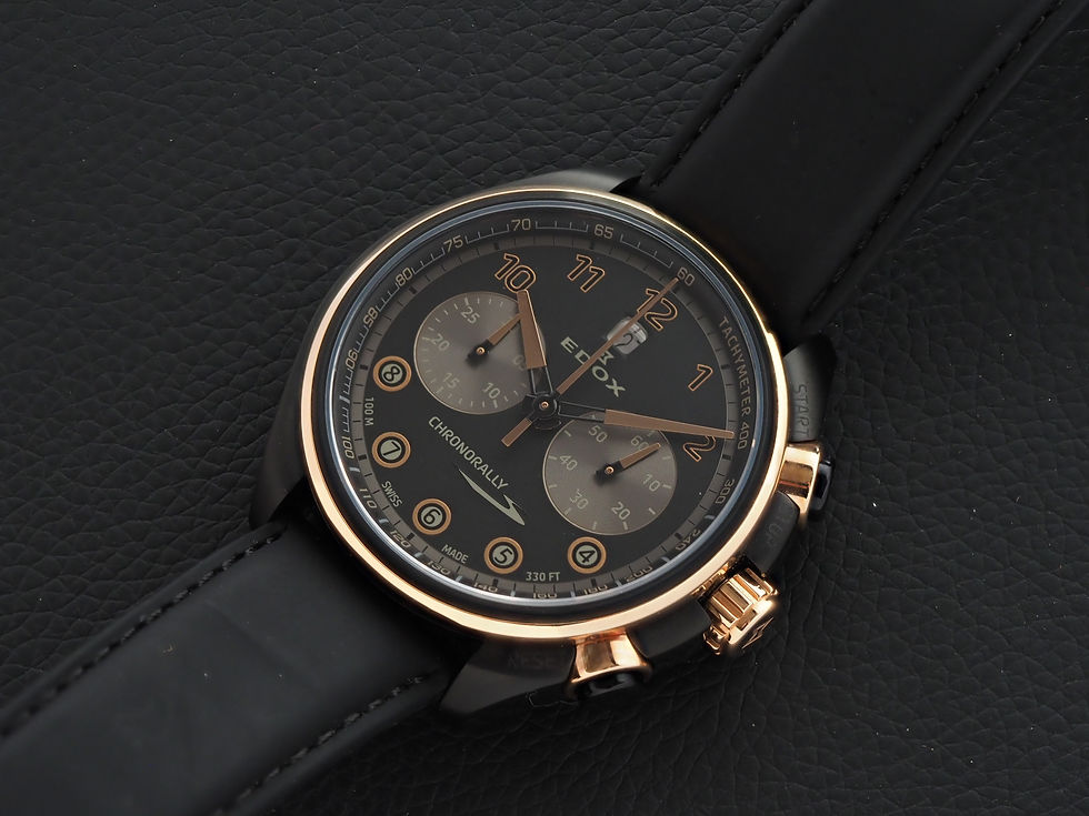 Thumbnail: Edox Chronorally S Chronograph 45mm Automatic Box Papers
