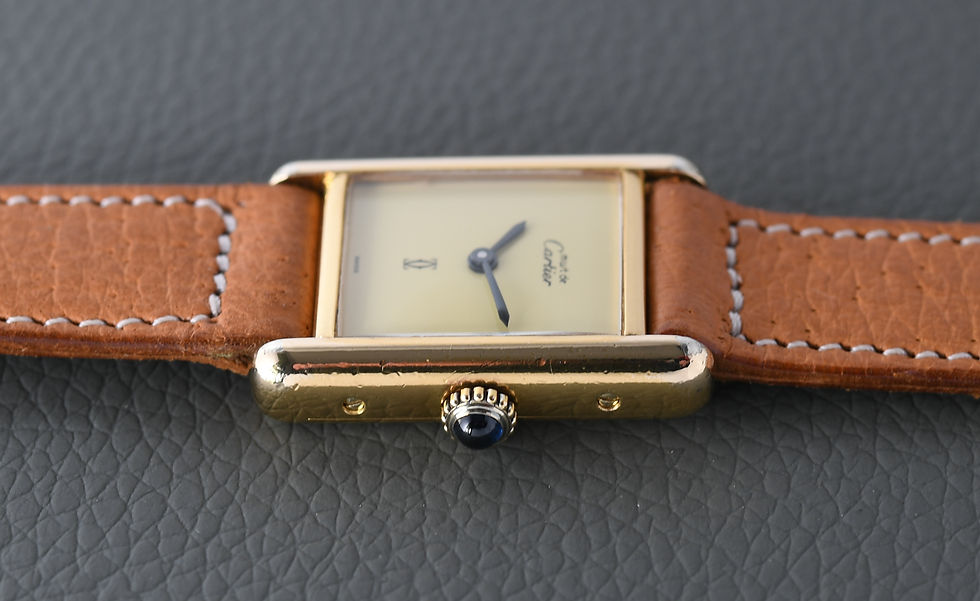 Miniature : Must de Cartier Tank 21mm Limoncello Dial Manual Wind
