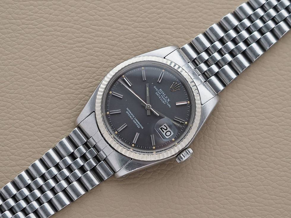 Thumbnail: Rolex Datejust 36mm 1601 Lavender Sigma Gray Dial 1973