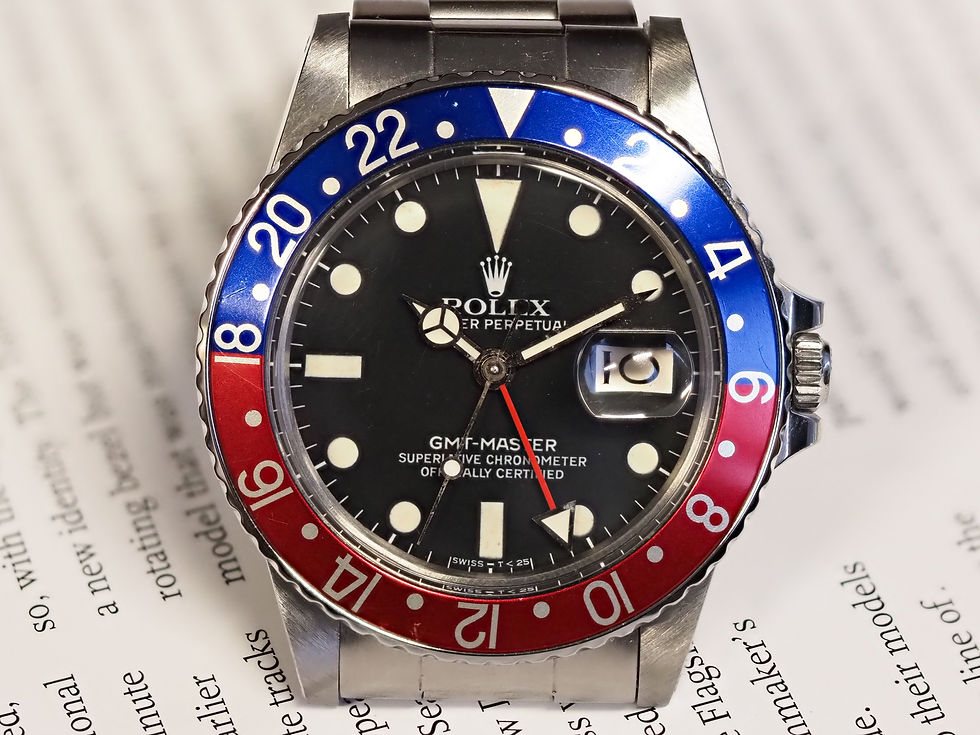 Thumbnail: Rolex GMT-Master Matte Dial 16750 Pepsi 78360 Oyster Bracelet 1981