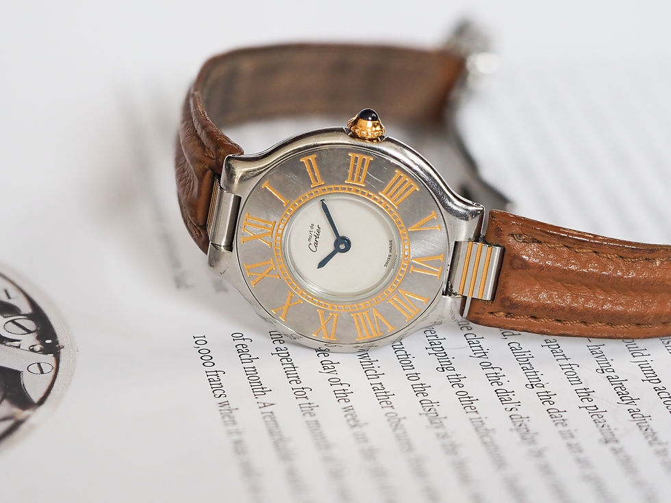 Miniature : Cartier Must Ronde 125000P 28mm White Dial Serviced With Deployant