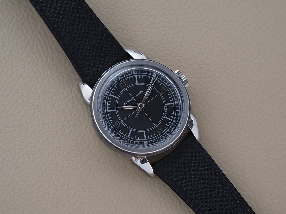 Miniature : Furlan Marri Black Sector 37.5mm 20202 Black Dial Box Papers 2022