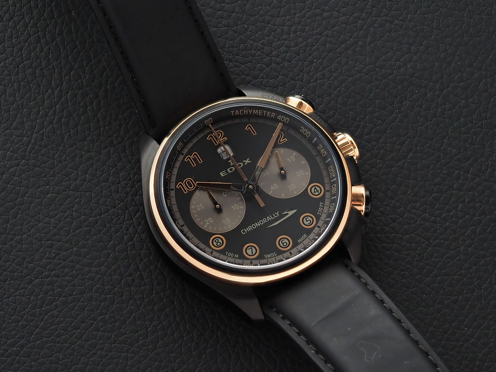 Miniature : Edox Chronorally S Chronograph 45mm Automatic Box Papers