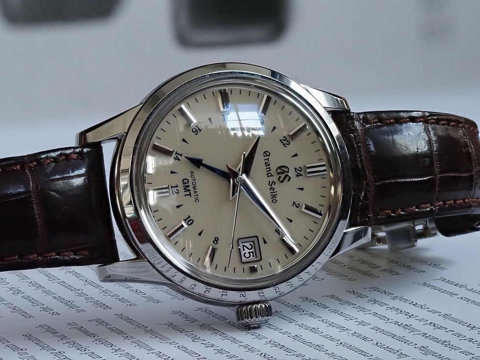 Thumbnail: Grand Seiko Elegance Collection GMT SBGM221 Cream Dial Box Papers 2022
