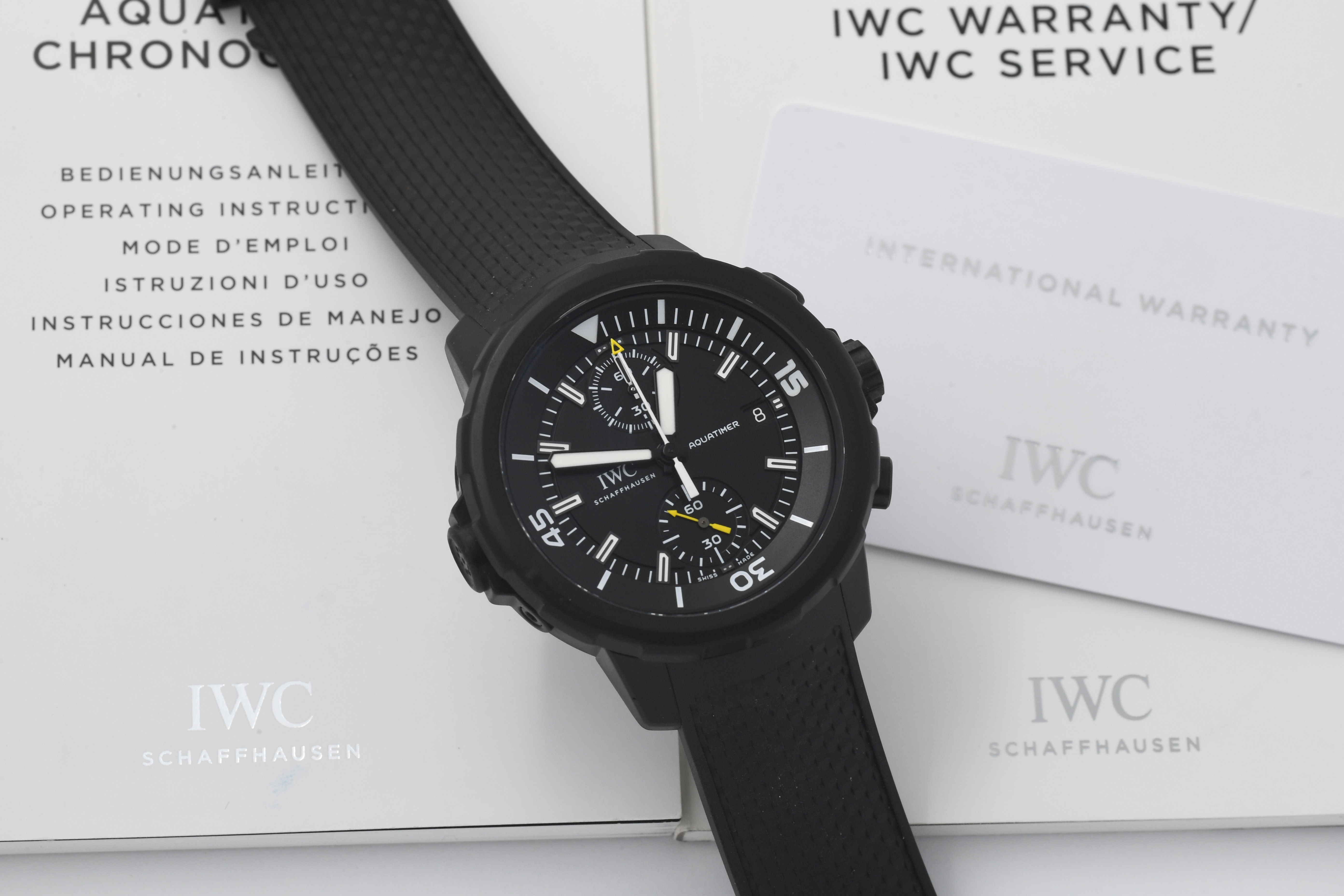 Iwc Aquatimer Chronograph 379502 Galapagos Limited Open Card Manuels