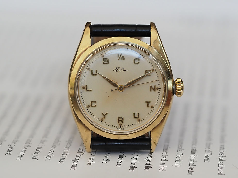 Thumbnail: Rolex Oyster 14k Gold 6422 1956 Eaton Quarter Century Club