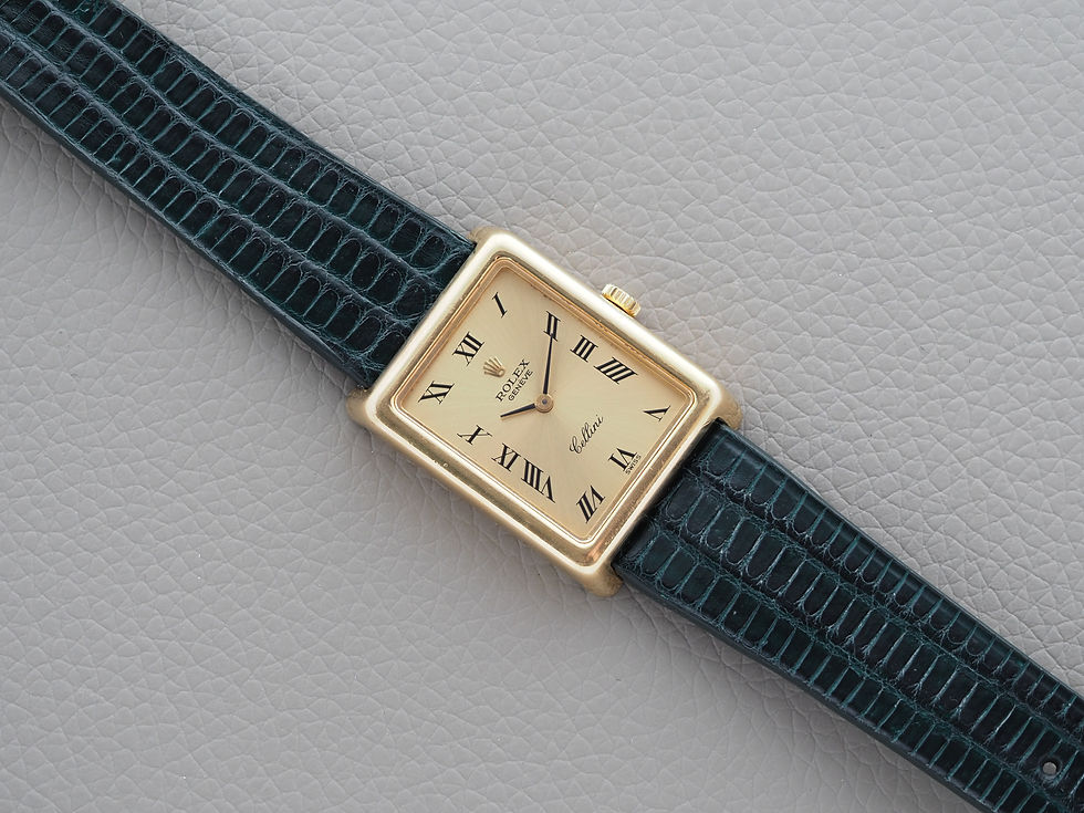 Thumbnail: Vintage 1970s Rolex Cellini 4105 in 18k Yellow Gold 25.5mm 1976