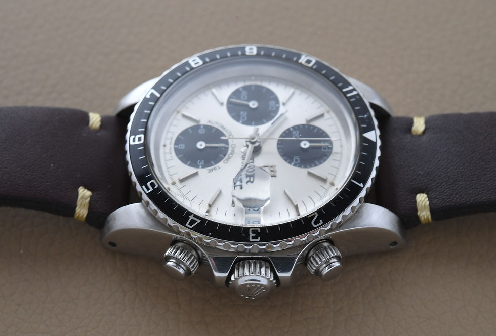 Thumbnail: Tudor Big Block Chronograph Reverse Panda 79170 1995