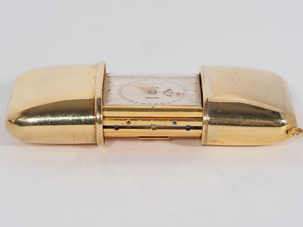 Miniature : Movado Ermeto Moon Phase Triple Calendar With Box