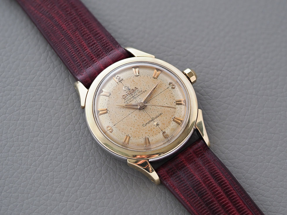 Thumbnail: Omega Constellation 2852 SC 1956 Gold Top 35mm Box Papers!
