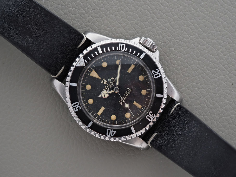 Miniature : Rolex Submariner 5512 PCG Gilt White Swiss Dial 1961