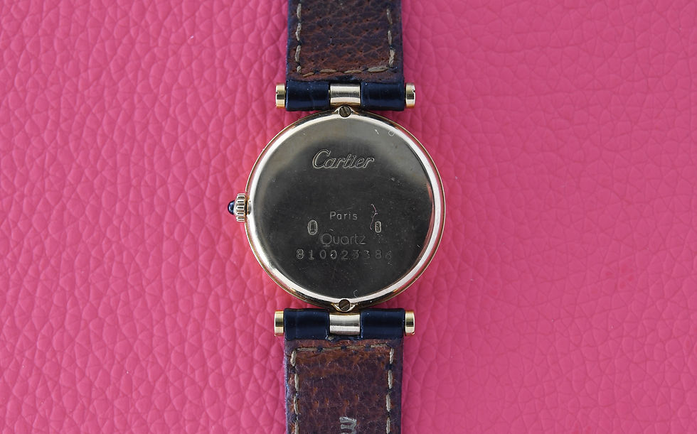 Thumbnail: Cartier Vendome 8100 1990's 18k Yellow Gold 30mm