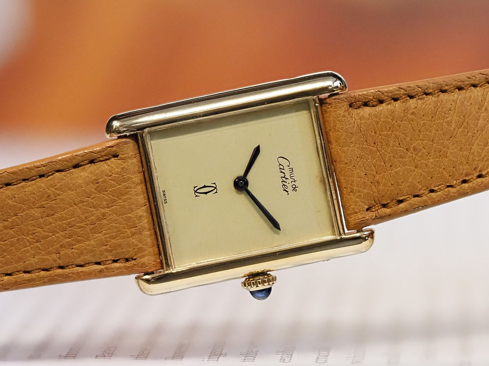 Miniature : Cartier Must de Cartier Tank Vermeil 23.5mm Manual Wind Limoncello