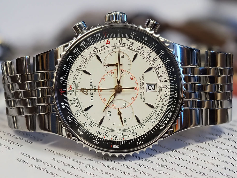 Thumbnail: Breitling Montbrillant Legende A23340 46mm White Dial Chronograph