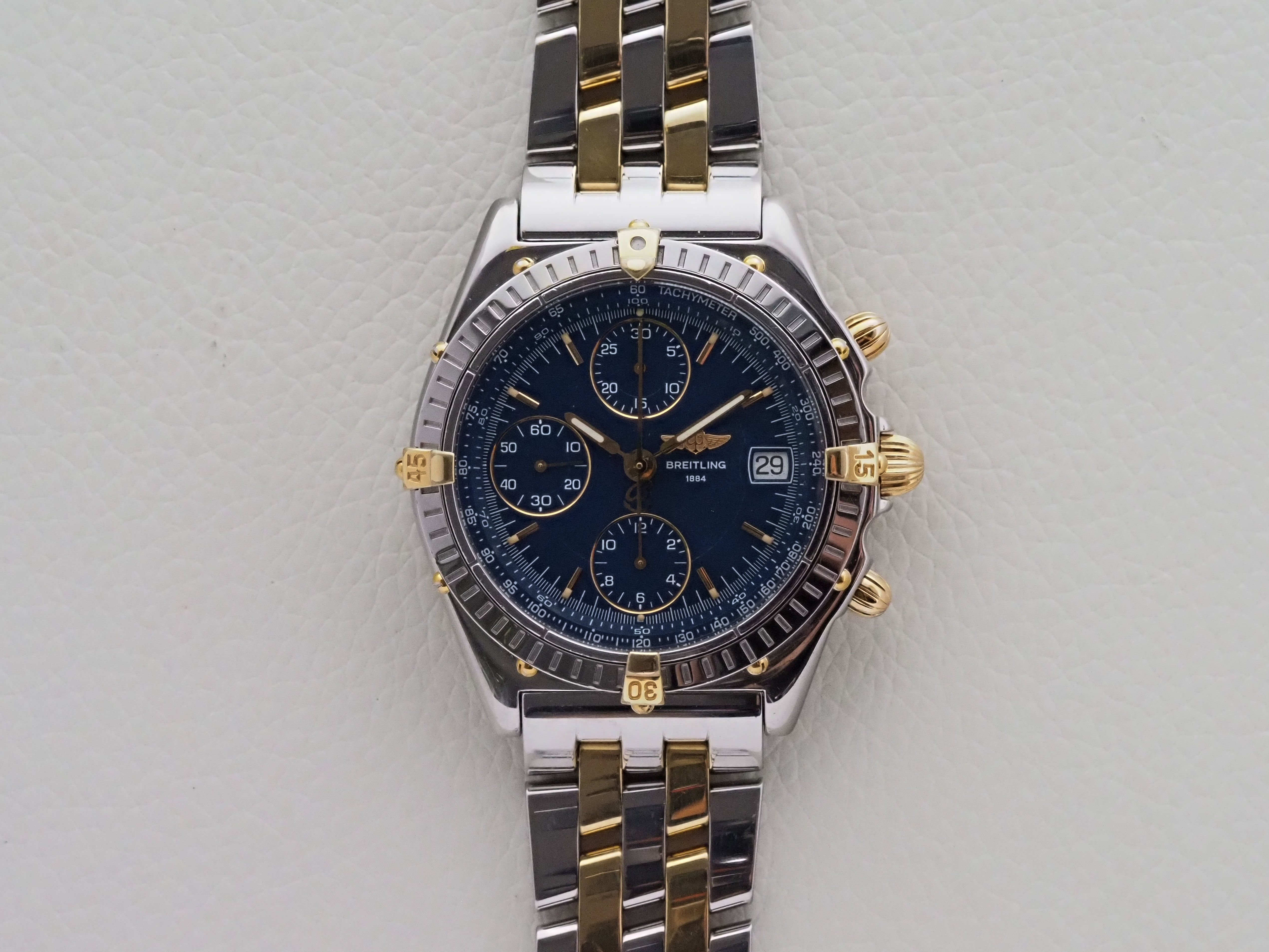 Breitling Chronomat B13048 Early Variant Blue Dial 39mm Original Bracelet